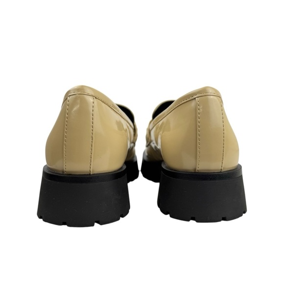 Nine West Womens Gemay 3 Patent Slip On Loafer Heels Shoes Comfort Neutral SZ 9M - Picture 8 of 16